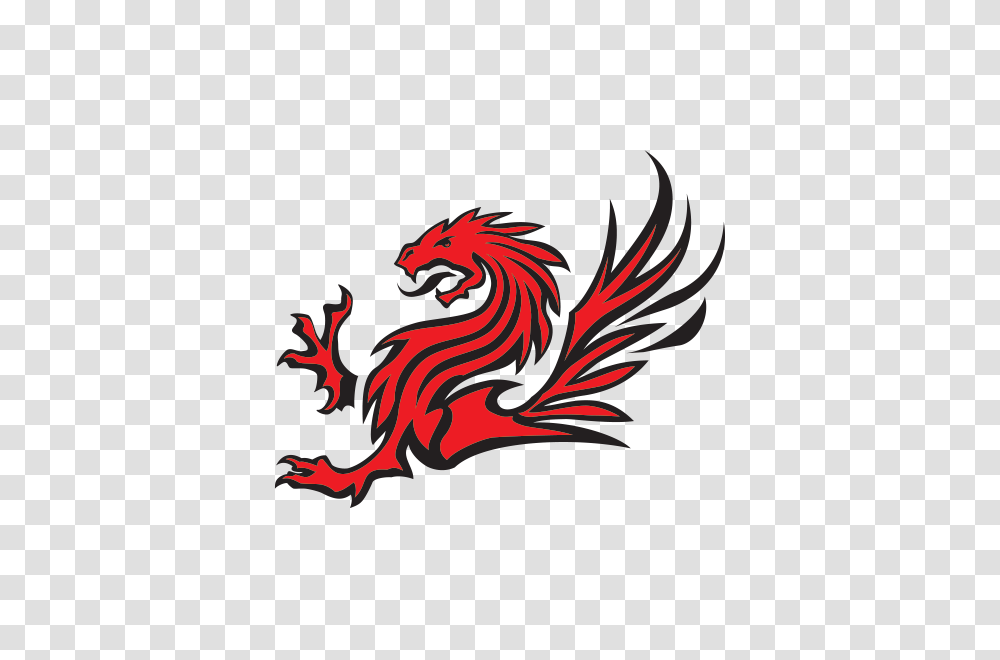 Printed Vinyl Red Dragon Stickers Factory, Chicken, Poultry, Fowl, Bird Transparent Png