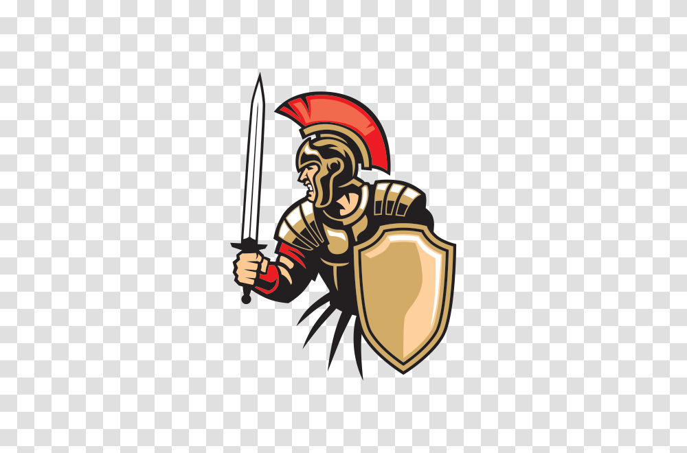 Printed Vinyl Roman Soldier Warrior With Sword And Shield, Person, Human, Armor, Knight Transparent Png