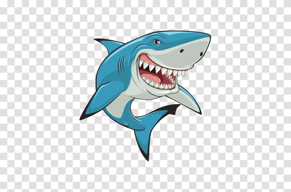 Printed Vinyl Shark Smiling Jaws Stickers Factory, Sea Life, Fish, Animal, Great White Shark Transparent Png