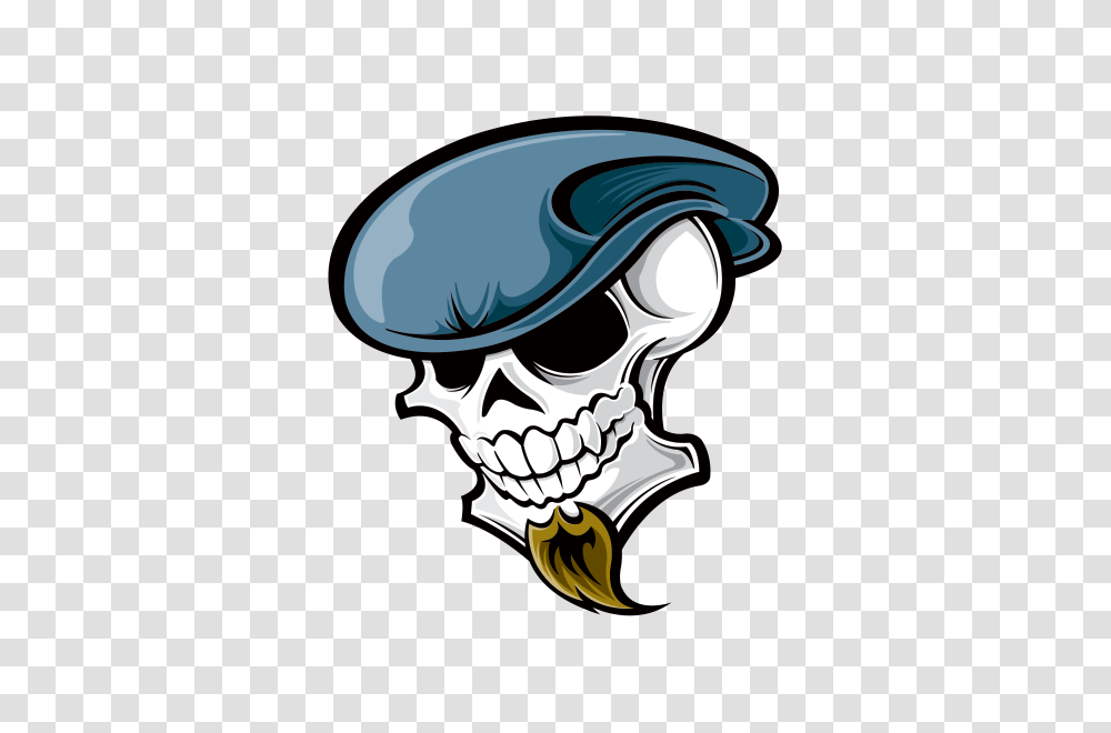 Printed Vinyl Skull French Painter Artist Stickers Factory, Plant, Food, Vegetable, Hand Transparent Png