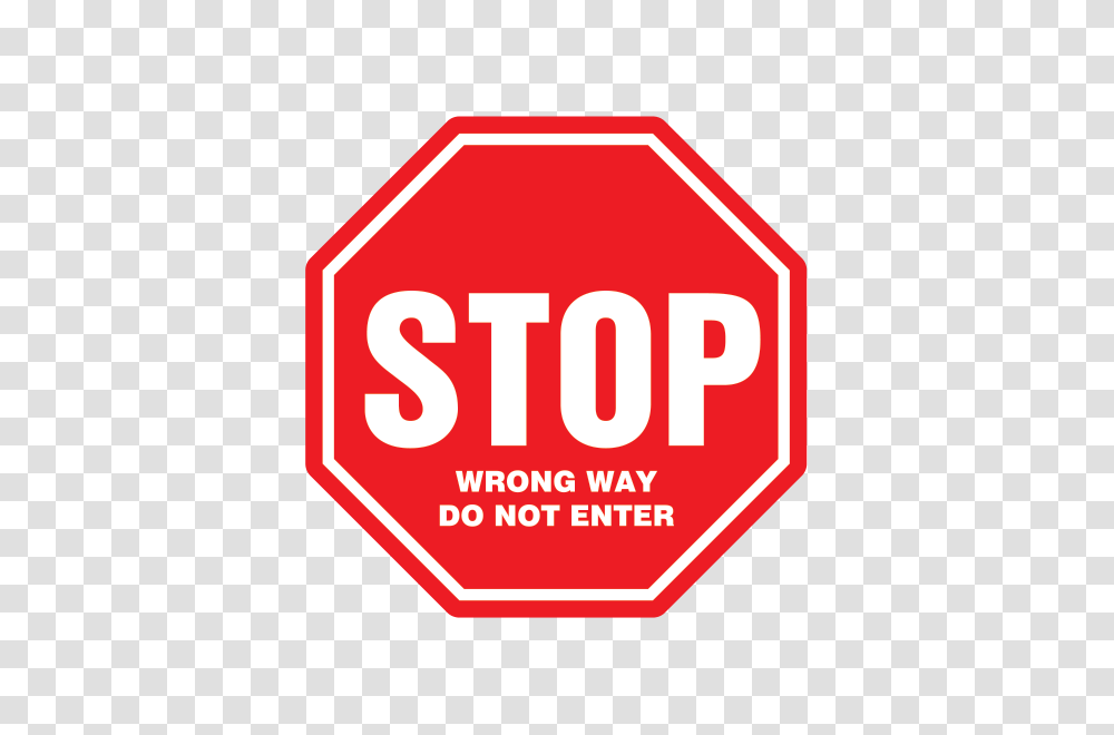 Printed Vinyl Stop Wrong Way Do Not Enter Stickers Factory, Stopsign, Road Sign Transparent Png