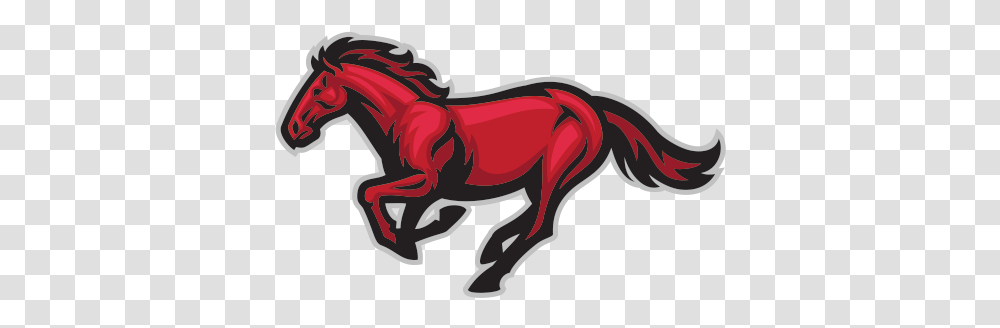 Printed Vinyl Wild Horse Running Mascot Dundee Crown High Chargers Logo, Animal, Dinosaur, Reptile, T-Rex Transparent Png