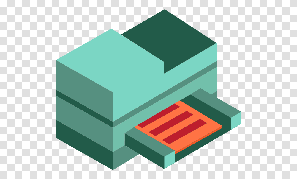 Printer Icon Isometric, Box, Furniture Transparent Png