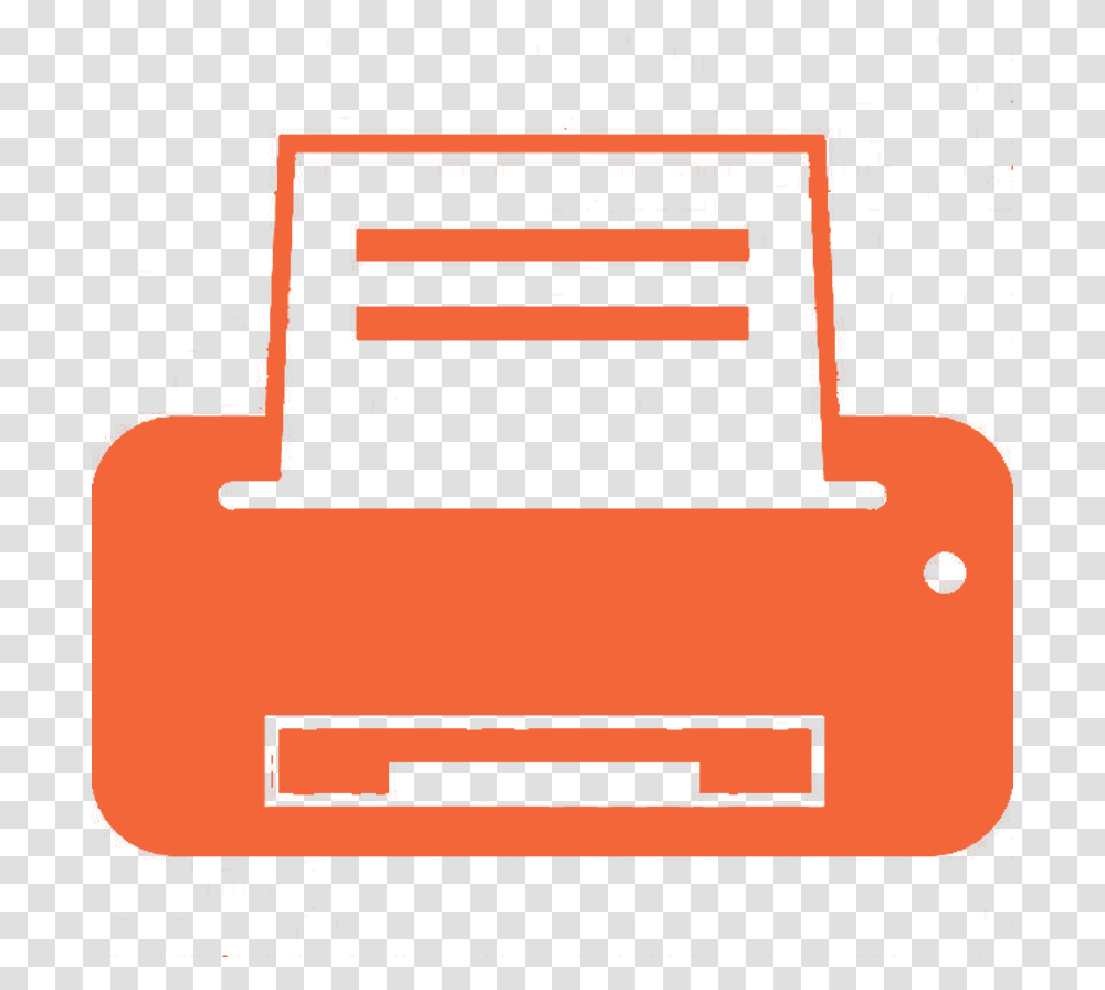 Printer Icon Orange Download, Radio, Fire Truck, Vehicle, Transportation Transparent Png