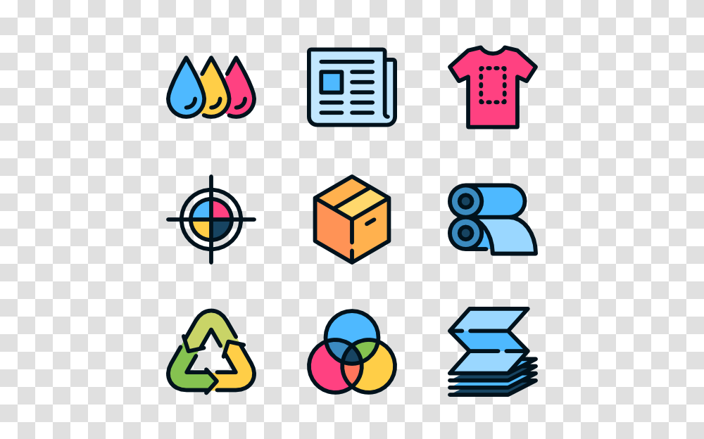 Printer Icons, Number, Pac Man Transparent Png