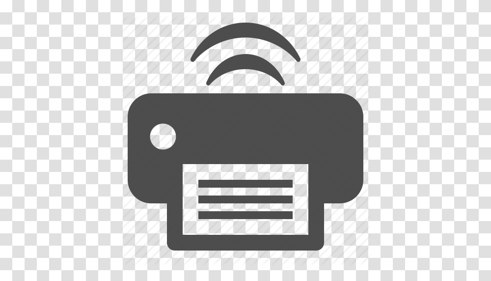 Printer Printing Radio Waves Wifi Wireless Icon, Electronics, Machine, Mailbox, Letterbox Transparent Png