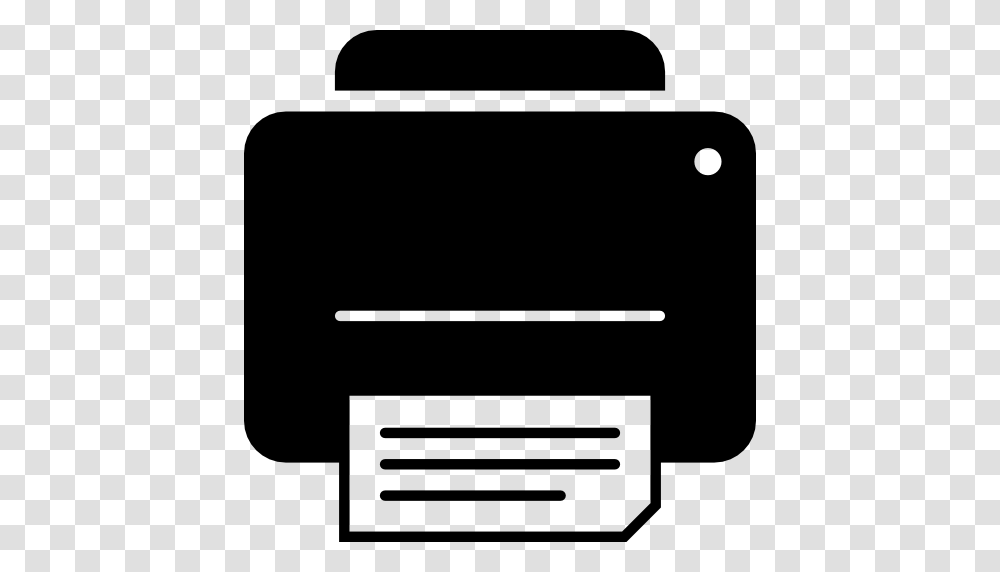 Printer With Document, Light, Stencil Transparent Png