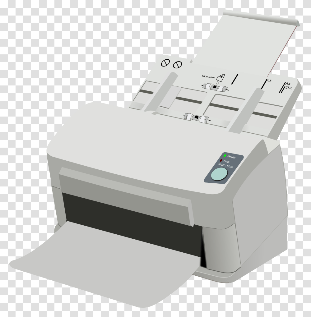 Printerangleelectronic Device Scanner Clipart, Machine, Box Transparent Png