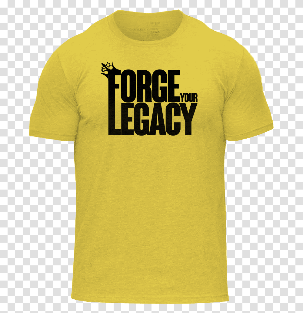 Printful Apparel Amp Accessories Shirt Yellow S Forge, T-Shirt, Sleeve, Word Transparent Png