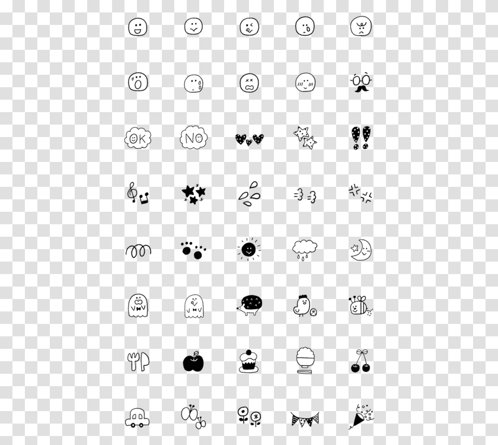 Printing Emojis Black And White, Mobile Phone, Electronics, Cell Phone, Clock Tower Transparent Png