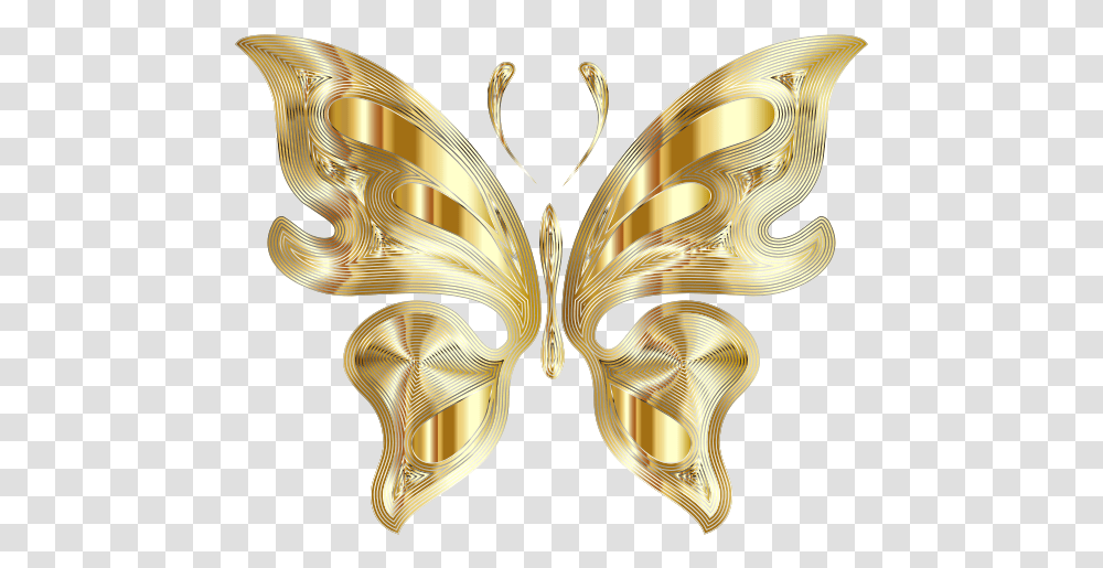 Prismatic Butterfly 11 Variation 4 No Background Gold Butterfly, Mask, Chandelier Transparent Png