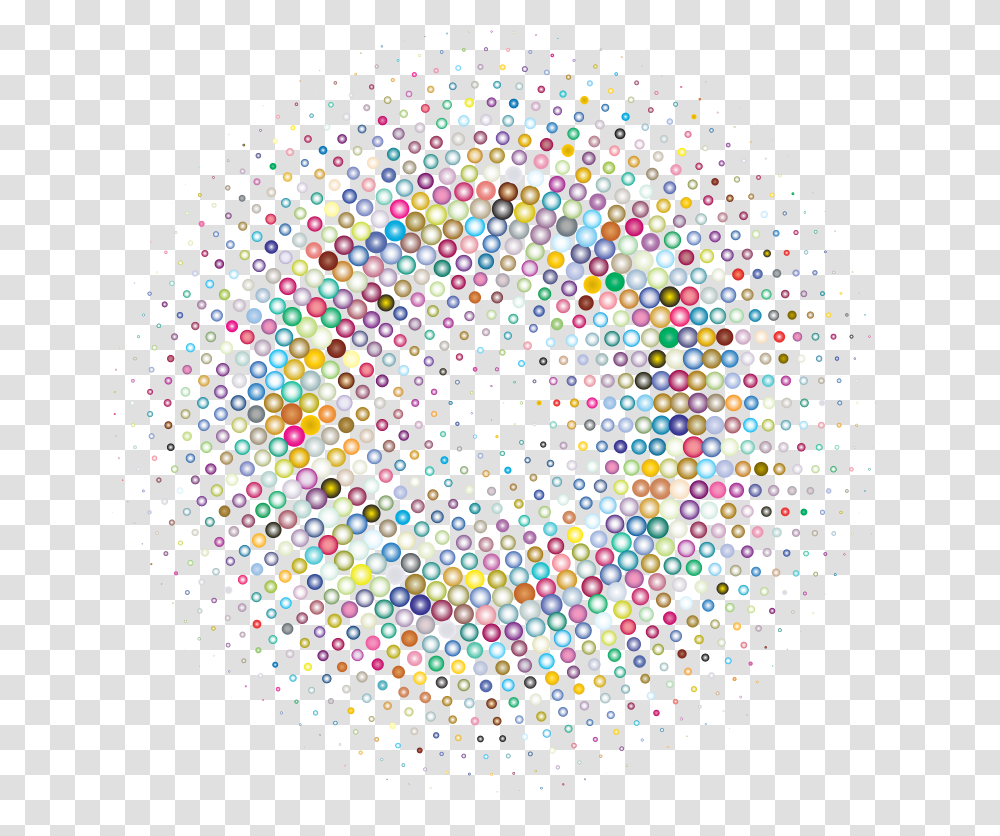 Prismatic Colorful Circle Colorful Halftone Circle, Ornament, Pattern, Fractal, Lighting Transparent Png