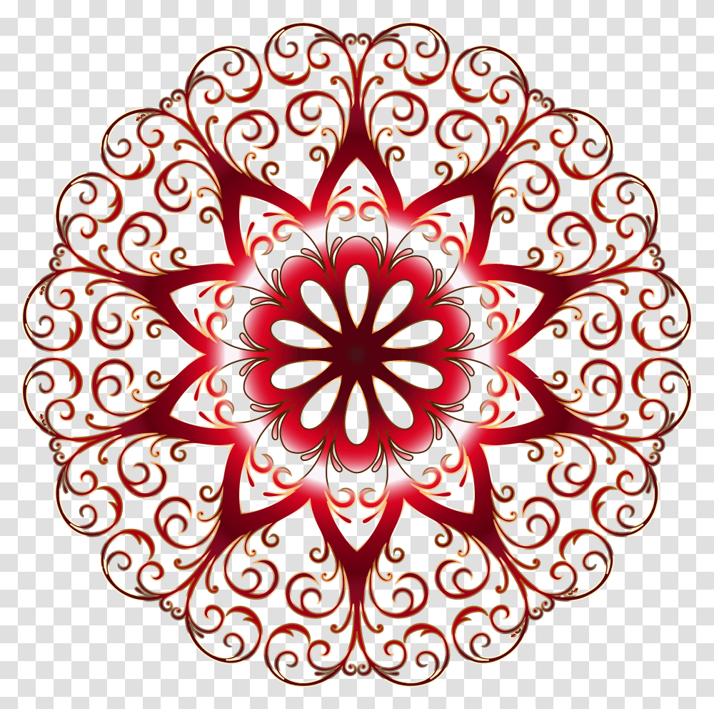 Prismatic Flourish Snowflake 3 No Background Clip Arts Floral Round Design, Ornament, Pattern, Fractal, Rug Transparent Png