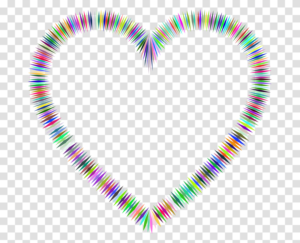 Prismatic Heart Sound Waveform, Brush, Tool, Necklace, Jewelry Transparent Png