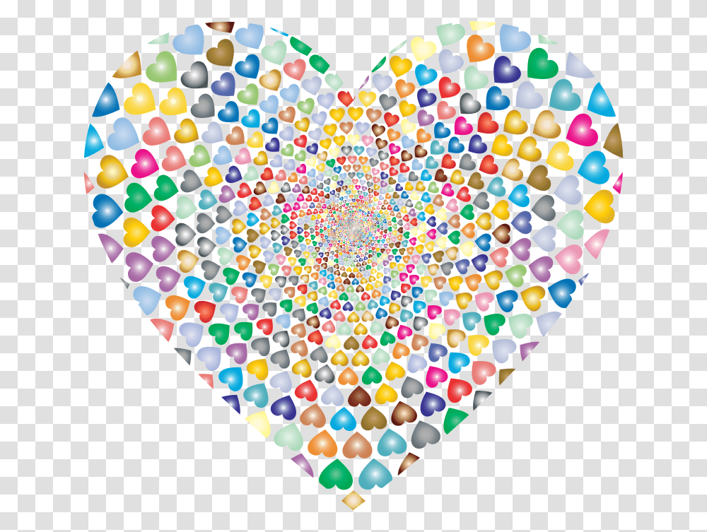 Prismatic Hearts Vortex Heart Big Heart People Inside, Balloon, Pattern, Spiral Transparent Png