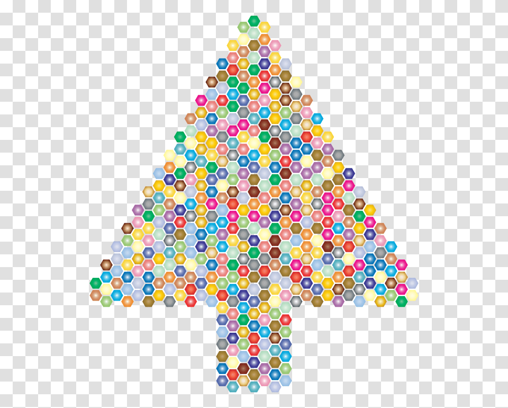 Prismatic Hexagonal Abstract Christmas Tree Christmas Tree, Ornament, Plant Transparent Png