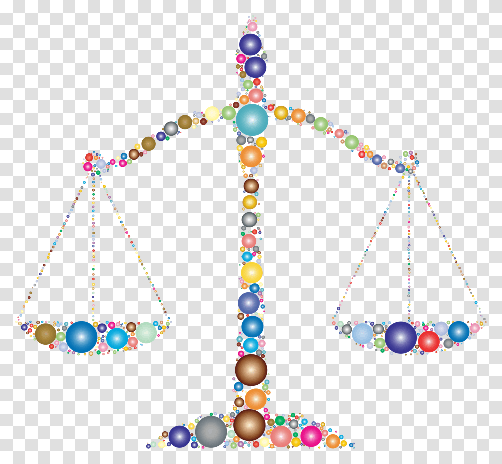 Prismatic Justice Scales Circles 2 Clip Arts Scales Of Justice Art Cc, Necklace, Jewelry, Accessories, Accessory Transparent Png