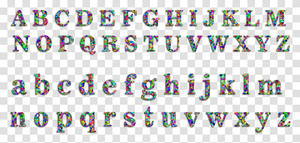 Prismatic Low Poly Alphabet With Drop Shadow Clip Arts Las Maysculas Y Minsculas, Number, Scoreboard Transparent Png