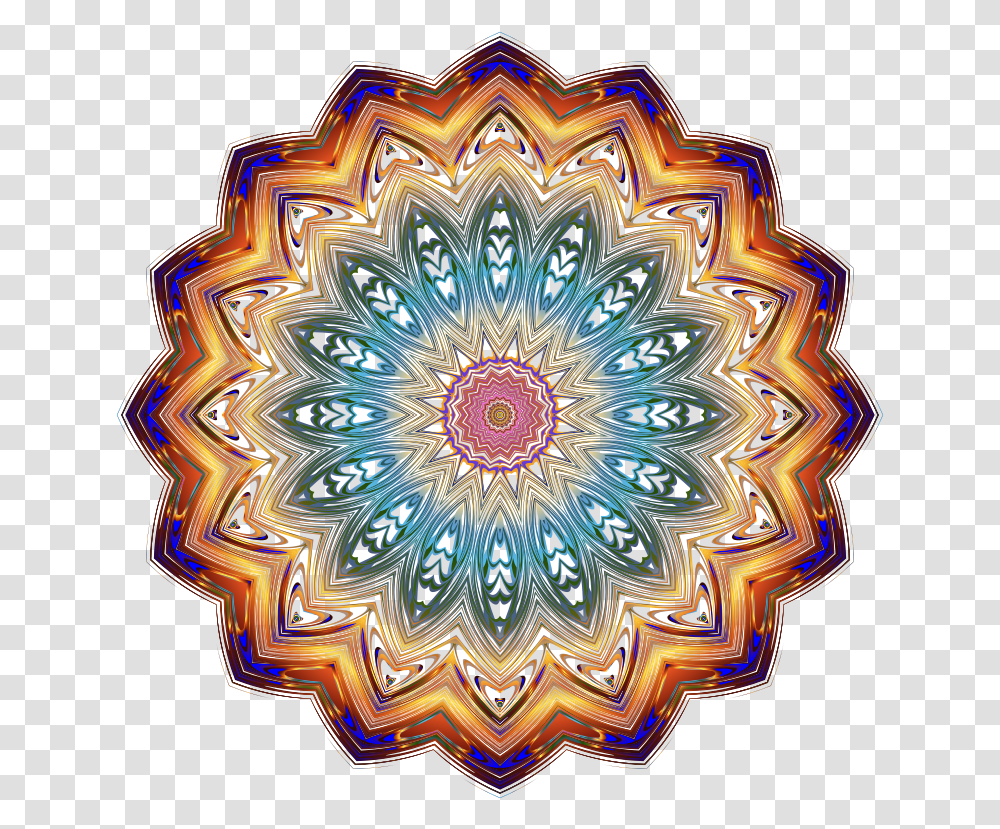 Prismatic Mandala Line Art Background Mandalas, Ornament, Pattern, Fractal Transparent Png