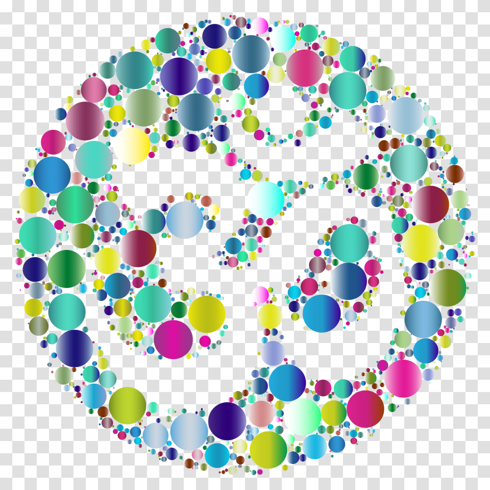 Prismatic Om Symbol Negative Space Circles 3 Clip Arts Circle, Sphere, Purple, Chandelier Transparent Png