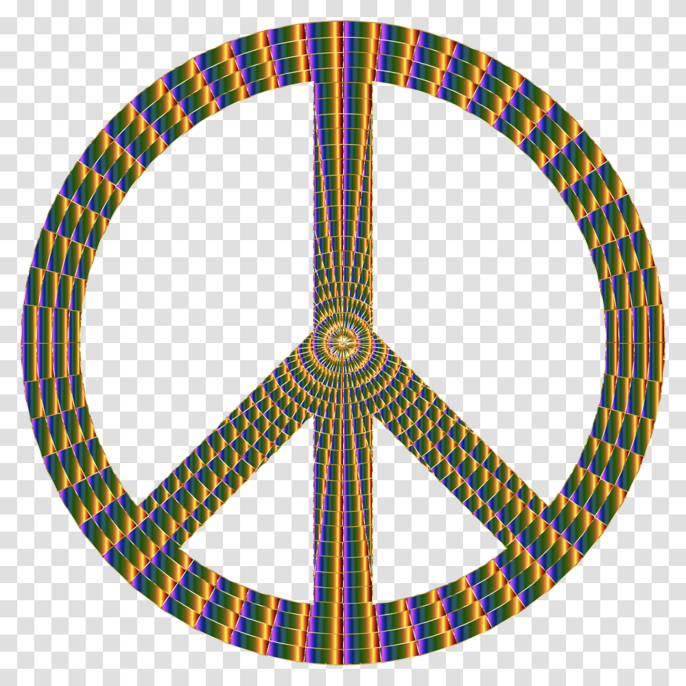 Prismatic Peace Sign 17 No Background Clip Arts Simple Peace Symbol Tattoo, Pattern, Logo, Trademark, Lighting Transparent Png