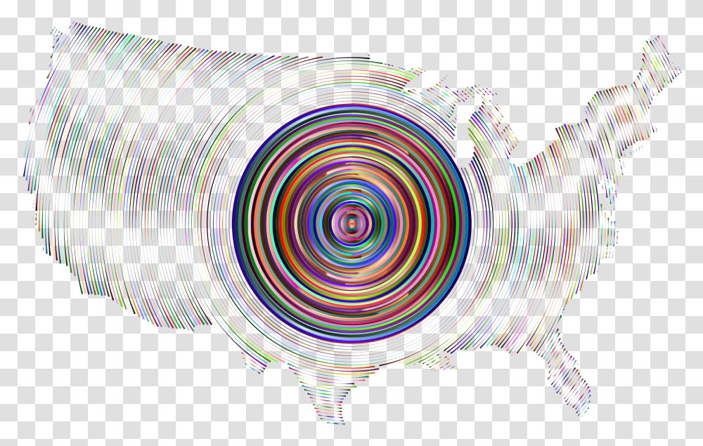 Prismatic United States Concentric Circles 6 Clip Arts Circle, Ornament, Pattern, Fractal, Spiral Transparent Png