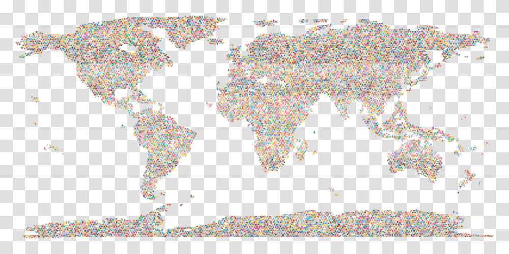 Prismatic World Map Triangularized Mosaic 2 No Background Fao Net Food Imports In Domestic Food Supply, Plot, Diagram, Atlas Transparent Png