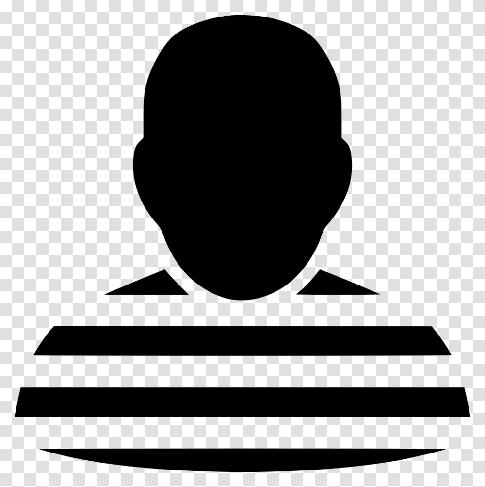 Prisoner, Person, Silhouette, Stencil, Baseball Cap Transparent Png