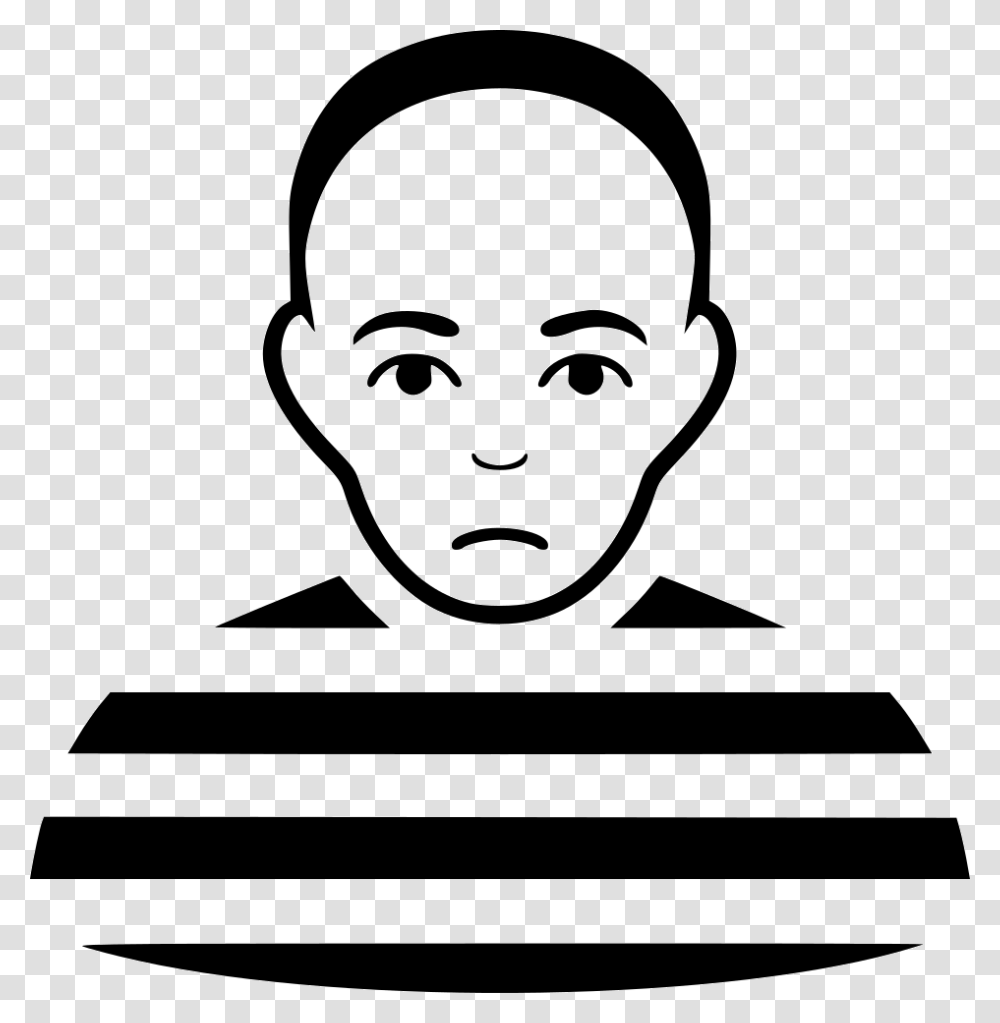 Prisoner, Person, Stencil, Face, Head Transparent Png