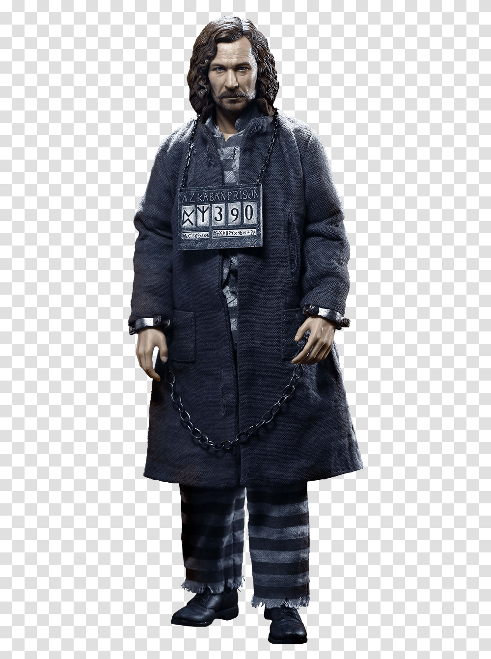Prisoner Sirius Black Prison Outfit, Coat, Overcoat, Person Transparent Png