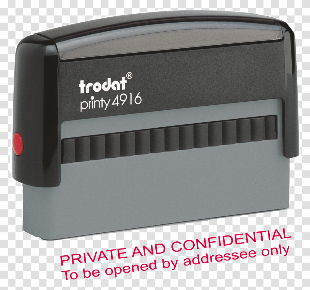 Private And Confidential To Be Opened By Addressee Trodat Printy Transparent Png