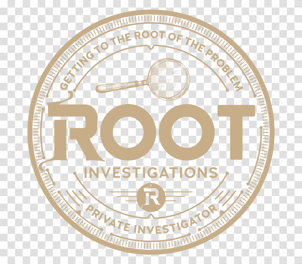 Private Investigator Long Island Root Investigations Circle, Label, Text, Stout, Beer Transparent Png