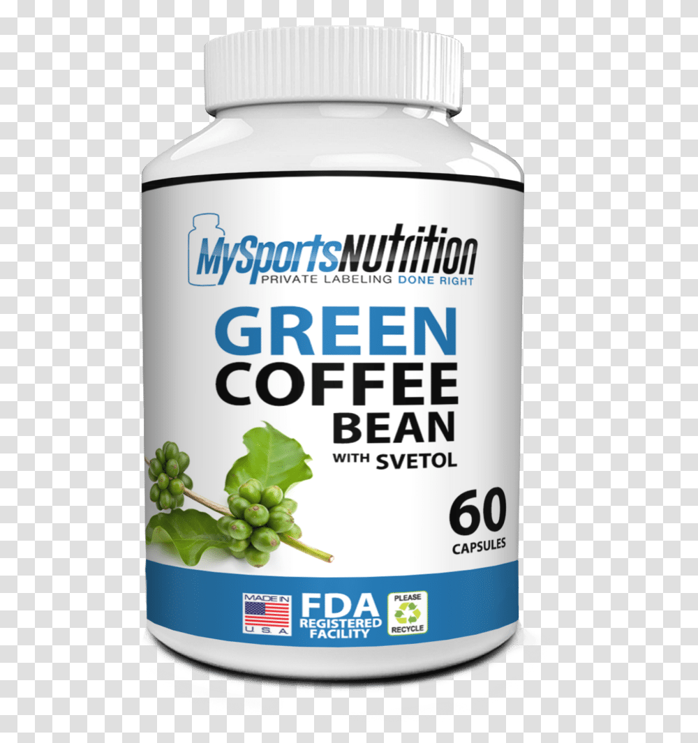 Private Label Green Coffee Bean With Svetol Weight Artichoke, Plant, Fruit, Food, Tin Transparent Png