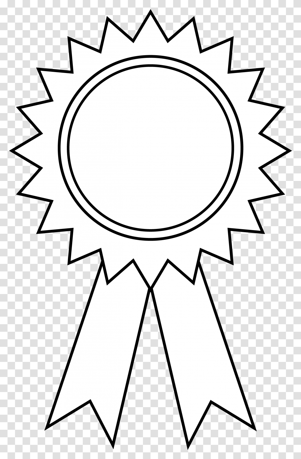 Prize Ribbon Clipart Outline Images Of Badges, Symbol, Logo, Trademark, Emblem Transparent Png