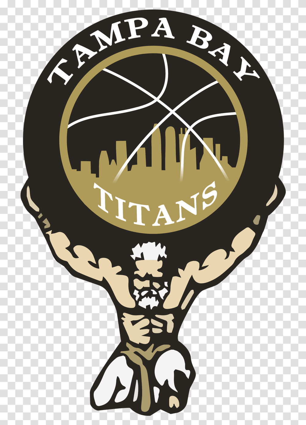 Pro Basketball In Tampa Tampa Bay Titans Logo, Symbol, Trademark, Poster, Advertisement Transparent Png