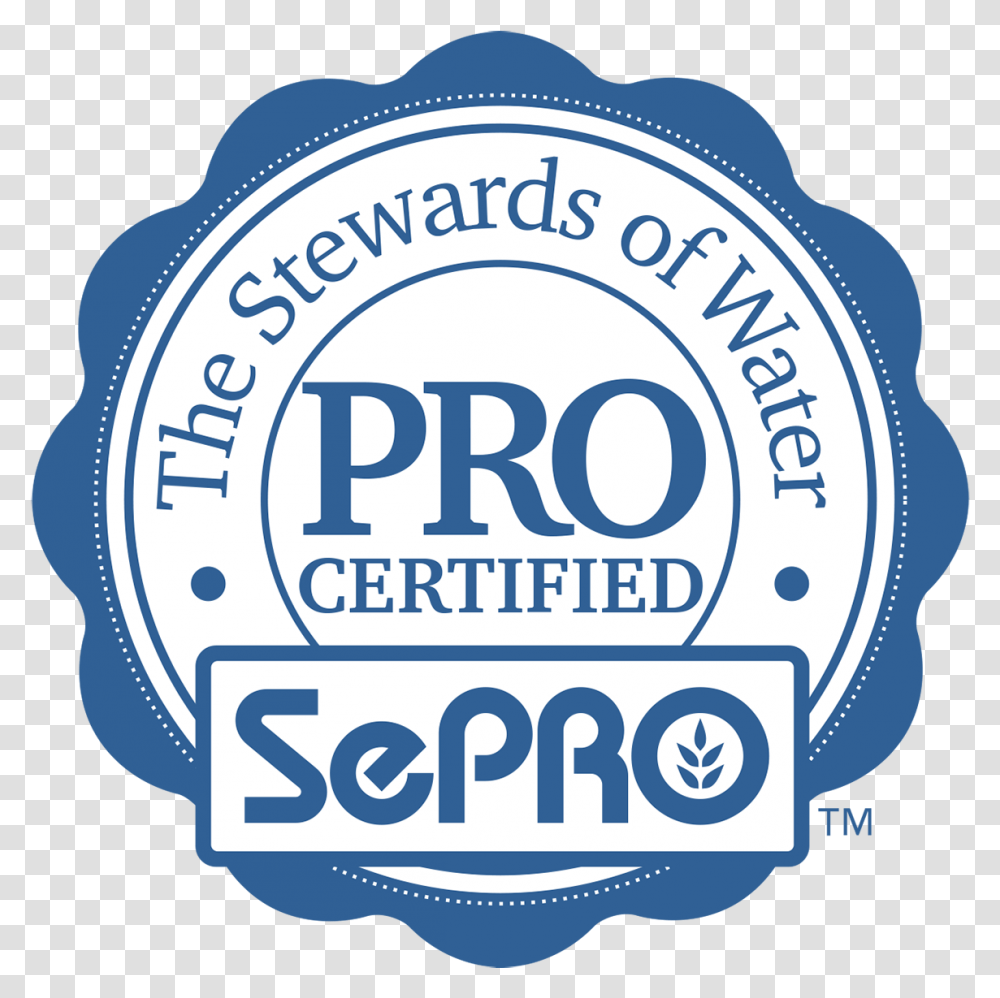 Pro Certified Steward Of Water Sepro, Label, Logo Transparent Png