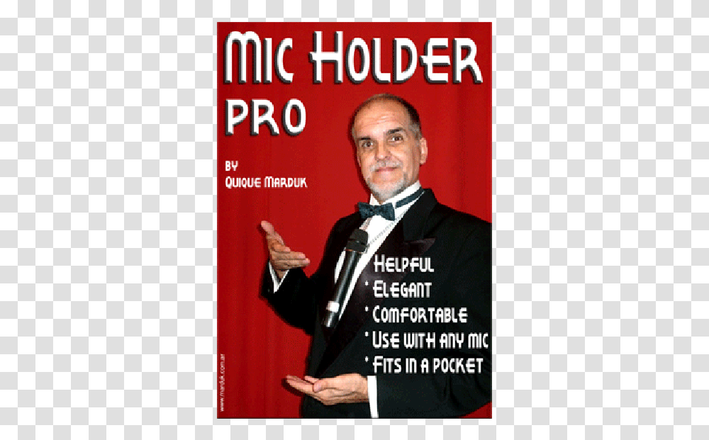 Pro Mic Holder By Quique Marduk Poster, Person, Performer, Advertisement, Magician Transparent Png