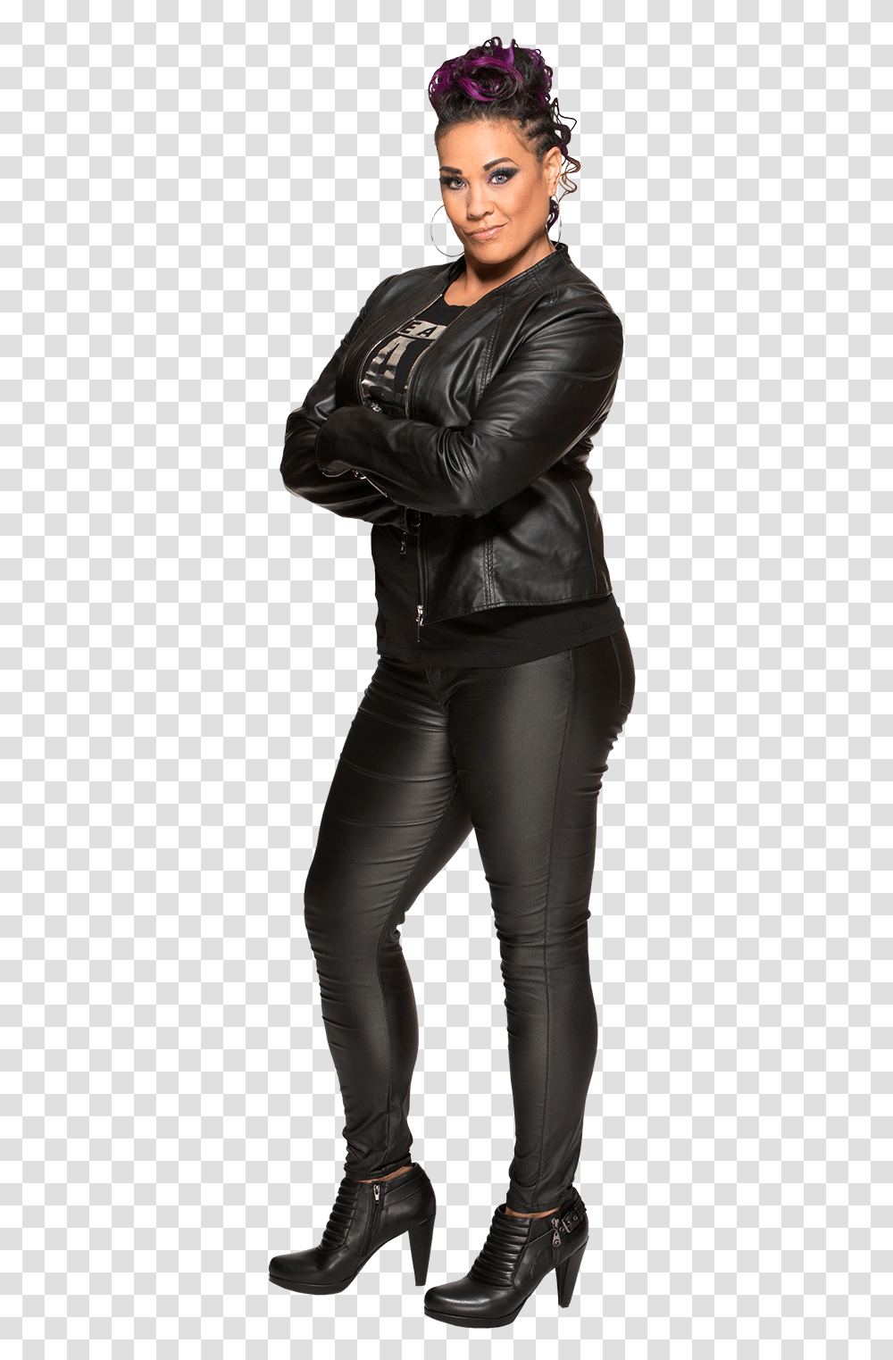 Pro Wrestling Tamina Snuka, Jacket, Coat, Person Transparent Png