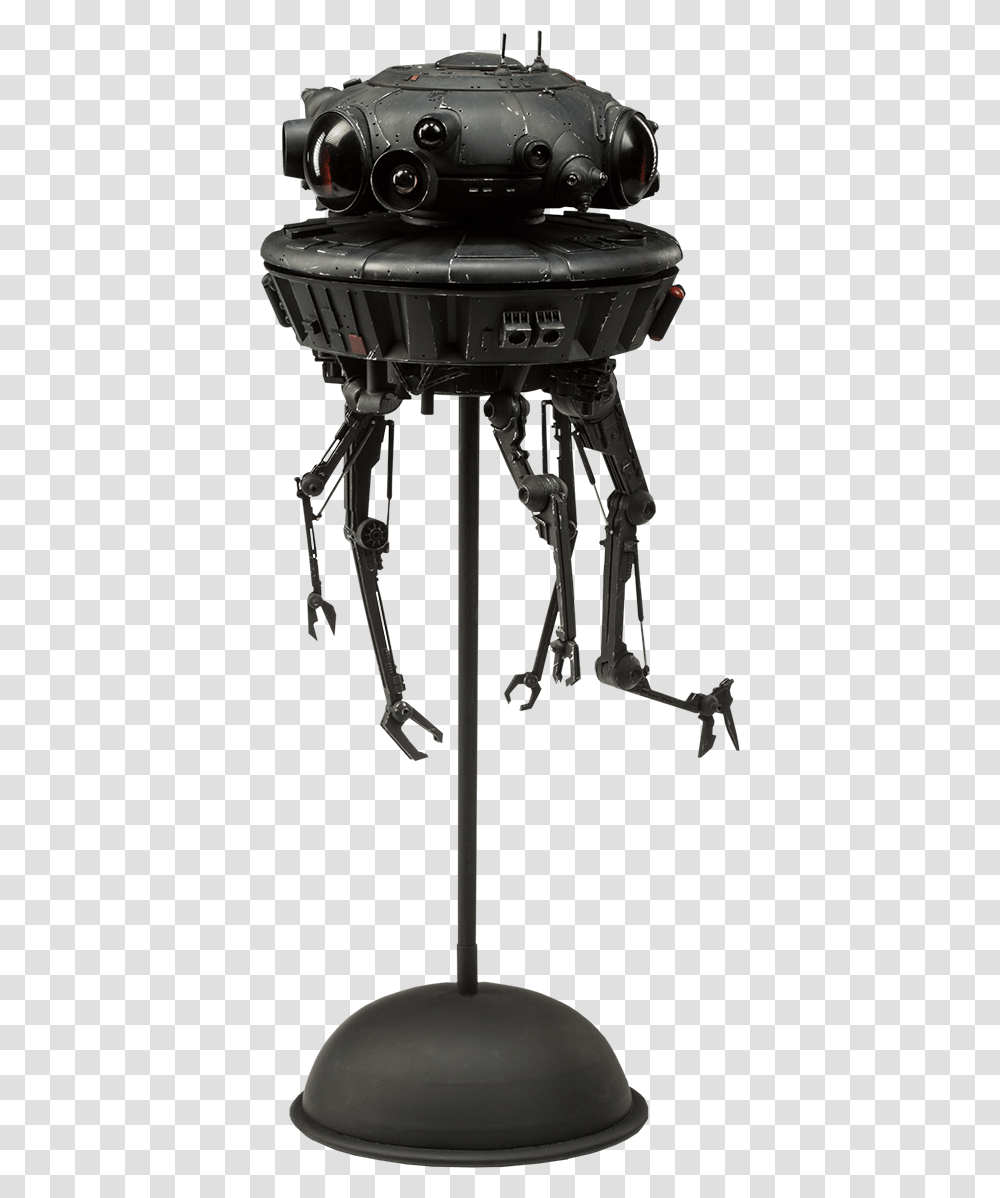 Probe Droid Star Wars Action Figure, Lamp, Indoors, Building, Tripod Transparent Png