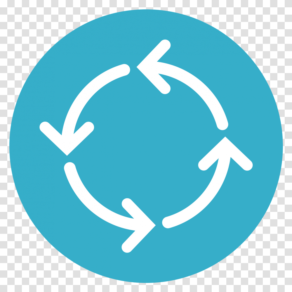 Process Circle Icon, Recycling Symbol, Logo, Trademark Transparent Png