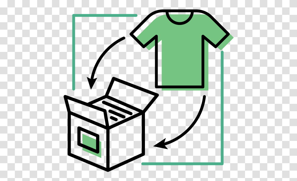 Process Icons 1 Box Packing Icon, Apparel Transparent Png