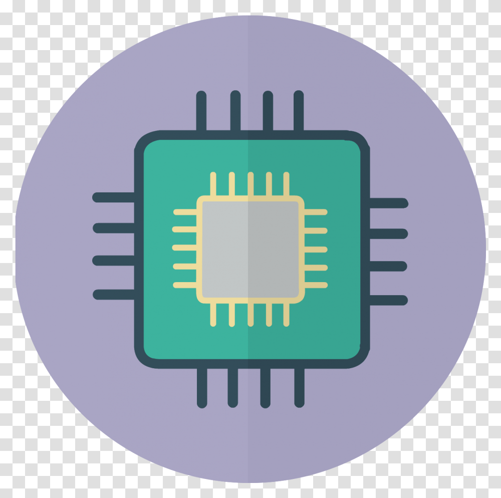 Processador 3d Icon, Electronic Chip, Hardware, Electronics, Cpu Transparent Png