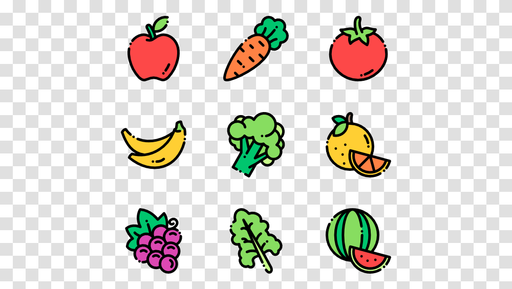 Produce Vector Healthy Vegetables Icon, Plant, Fruit, Food, Poster Transparent Png
