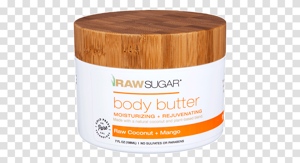 Product 0006s 0001 Butter Coconutmango Raw Sugar Lemon Body Butter, Label, Diaper, Bottle Transparent Png
