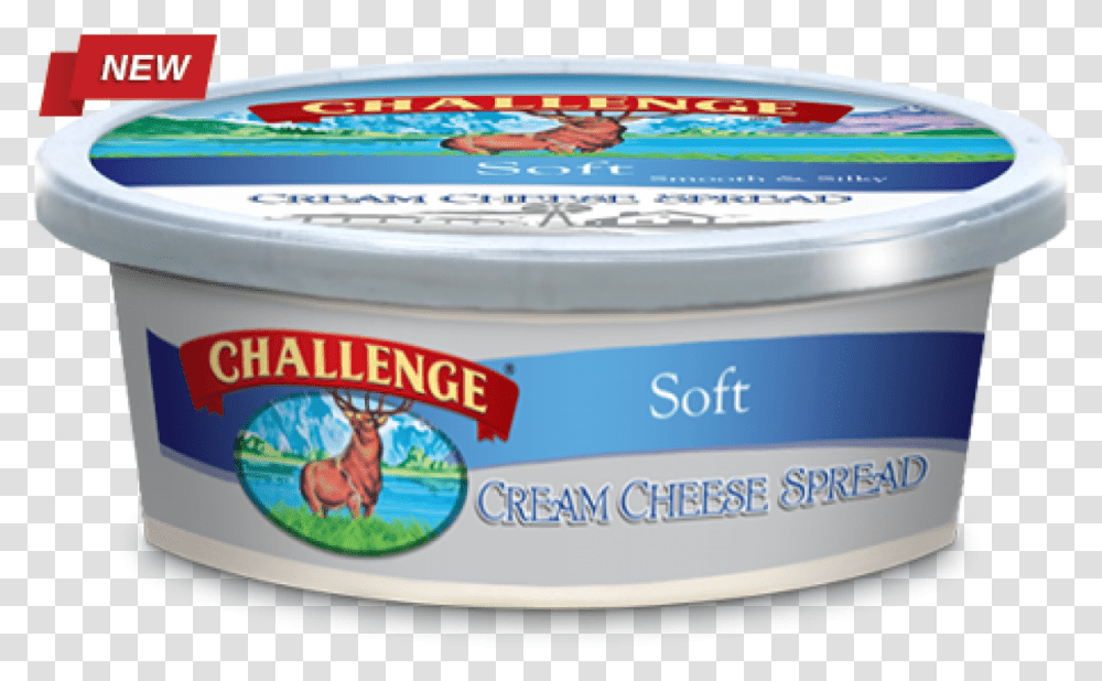 Product Cream Cheese Soft Hero Challenge Butter, Dessert, Food, Yogurt, Tin Transparent Png