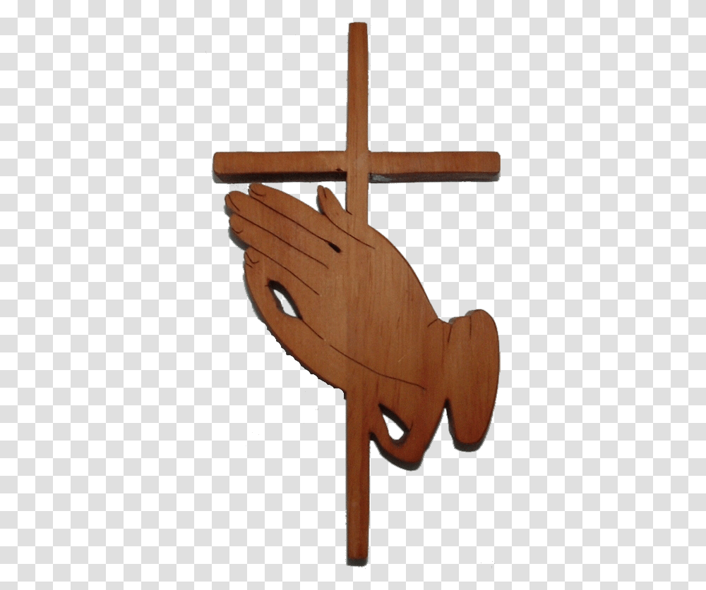 Product Design Wood Brown Cross With Praying Hands, Lute, Musical Instrument, Leisure Activities Transparent Png