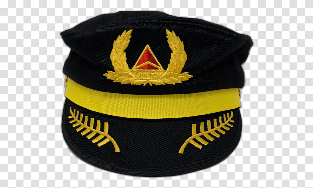 Product Detail Delta Air Lines Pilot Hat Pilot Hat, Clothing, Apparel, Logo, Symbol Transparent Png