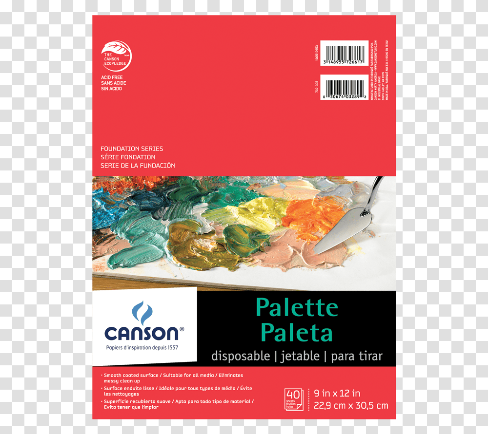 Product Image Jepart Round Paint Canson Disposable Palette, Poster, Advertisement, Flyer, Paper Transparent Png