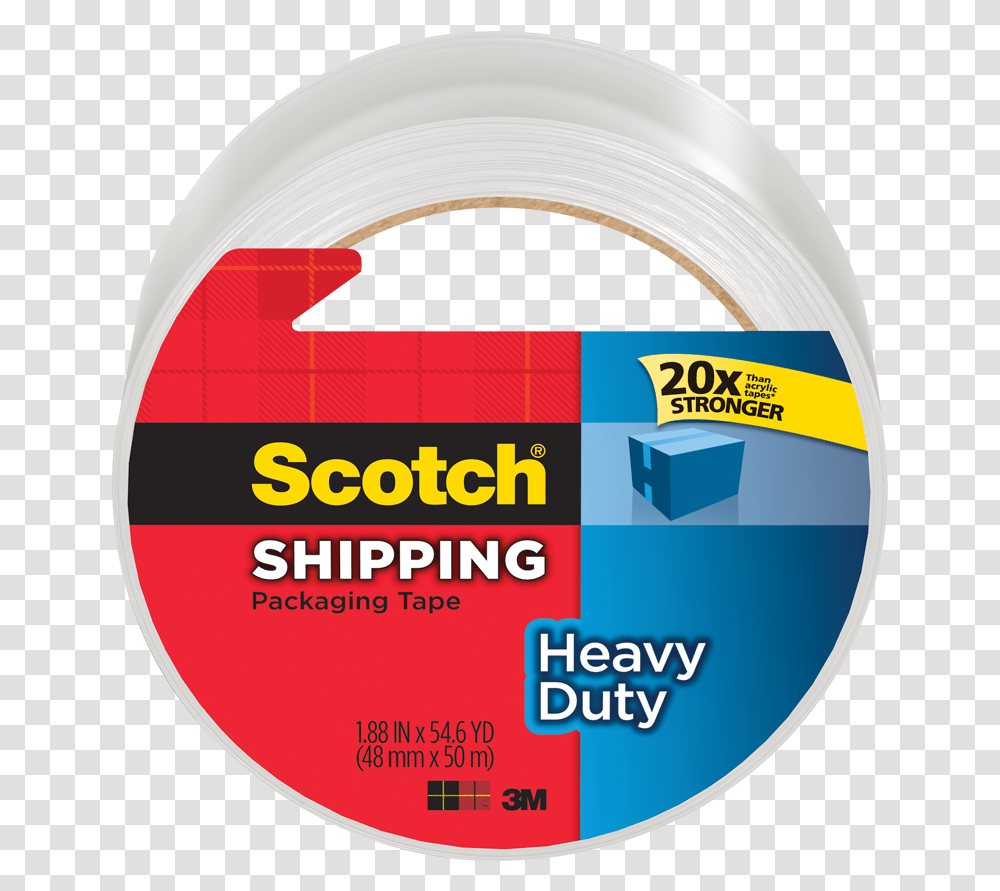 Product Image Scotch Heavy Duty Scotch Heavy Duty Shipping Tape, Label Transparent Png