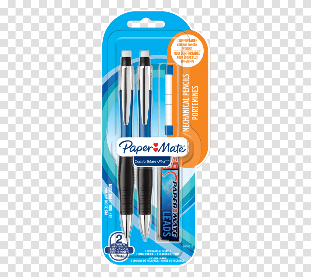 Product Image Paper Mate Comfortmate Paper Mate Comfortmate Ultra Mechanical Pencil, Toothpaste Transparent Png